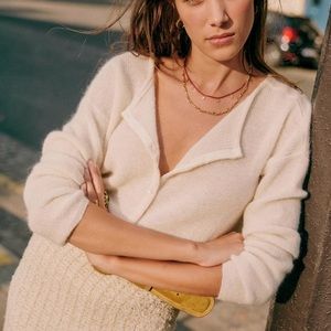 Sezane Gaspard Jumper - White